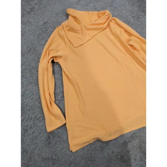 Soft Surroundings Peach Orange Playa Pullover Long Sleeve Tunic XL - Picture 5 of 9